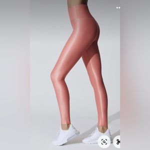 Carbon38 High Rise Takara Shine Full Length Leggings in Pink Tango Rose XXS NWOT